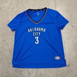 Oklahoma City Thunder Jersey Womens XXL 2XL Blue Chris‎ Paul #3 Fanatics NBA